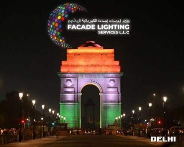delhi facade lightings