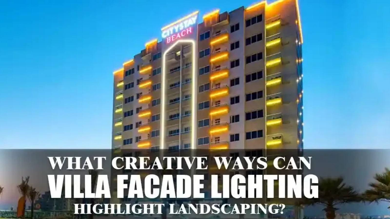 villa facade lighting dubai
