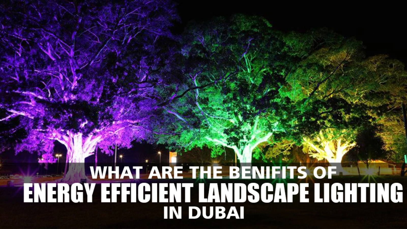 landscape lightings dubai